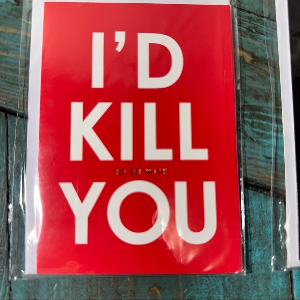 Dark Humour Funny Novelty Gift Love Cards with Fine Print - Picture 3 of 7